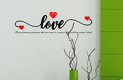 Heart Quote Wall Sticker size 30x60 dm3005