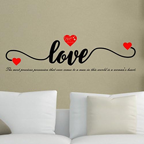 Heart Quote Wall Sticker size 30x60 dm3005