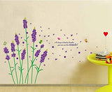 Purple Lavender Flower Wall Stickers Mj9502