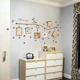 Fashion home photo frame wall combination sticker butterfly flower sofa background decorative size 20x60 ay1008a  ay1007