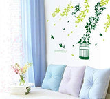 Living room Green Tree Branches PVC Wall Stickers DM570063