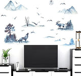 Wall Sticker Wall Decal Wall Decal Kids Bedroom Children's Room (Blue Forest size 60x90  hm92069