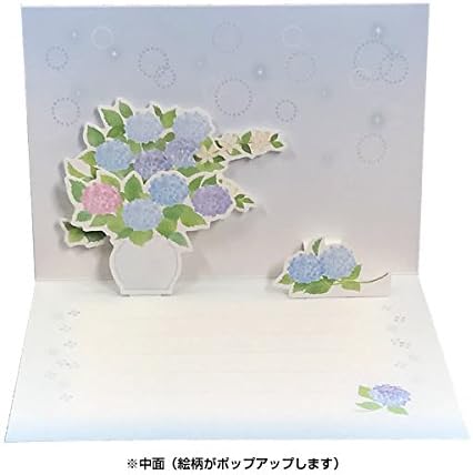 Greeting Card Multi-purpose First Summer Card Pop Up Hydrangea Flower Ay8146