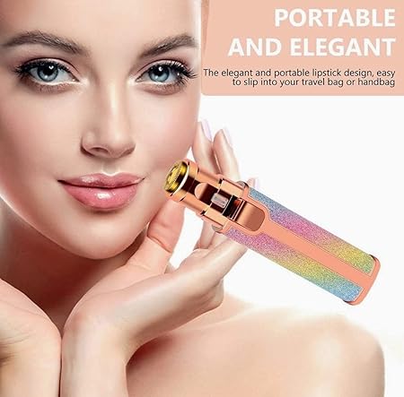 Women's 2-in-1 Travel Epilator Epilator Painless Eyebrow Epilator Electric Shaver Rechargeable Pocket USB With LED Light For Women Free Shipping From Spain
