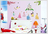 Princess Girl Castle DIY Removable Art Vinyl Wall Stickers Model DF5102