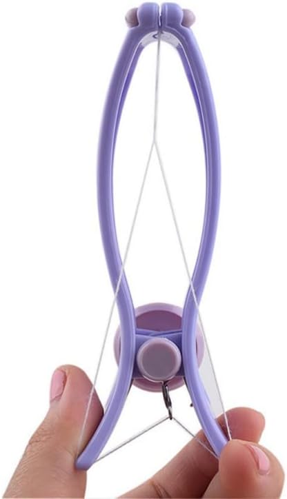 Eyebrow Threading Tool – Modern Plastic Cotton Facial &amp; Body Hair Remover for Women - Random Color