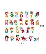 JAAMSO ROYALS Kid 's Room Cartoon Learning to Read Pictures Baby English Animal Letters Education Alphabet ' Wall Sticker (PVC Vinyl, 60 cm X 45 cm, Children's Room Décor Stickers)  size  45x60  lc6002