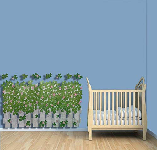 DM570056 LARBENZ...the digital era 'Green Leaves' Wall Sticker (PVC Vinyl, 50 cm x 70 cm, Multicolour)