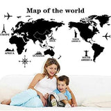 DM570182 Map of the World Living Room Bedroom Background Decorative Painted PVC Wall Sticker