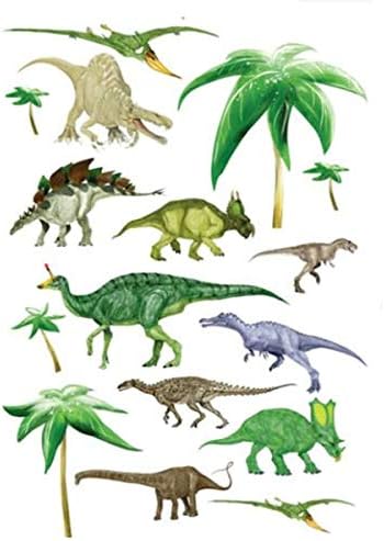 Green Dinosaurs Wall Stickers Boys Room Decor Decals Bedroom Decoration size 50x70 ncs0054