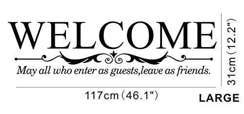 Art Decal: Wall Decal Life Quotes: Welcome size 30x60 dzr2008