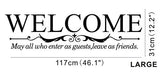Art Decal: Wall Decal Life Quotes: Welcome size 30x60 dzr2008