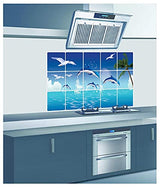 JAAMSO ROYALS Nature Blue Dolphine Wall Tiles Stickers Waterproof, Kitchen Stickers for Wall, Wall Sticker for Kitchen, Kitchen Sticker, Kitchen Tiles Wall Stickers size (75CM x 45CM) 3024