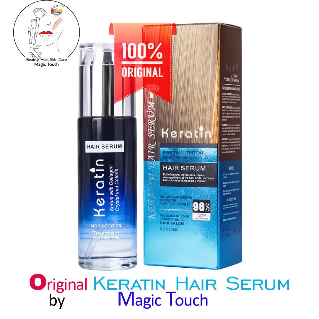 KERATIN MOISTURIZING & SMOOTH HAIR SERUM 80ML – Lotshop.pk
