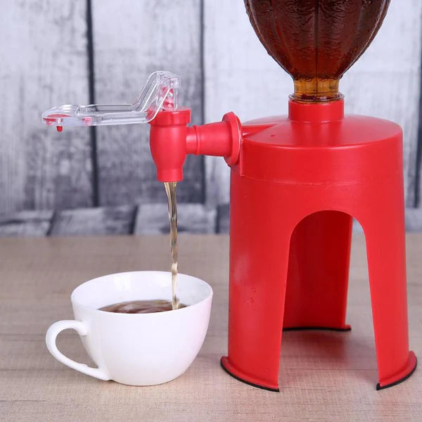 Cold Drink Dispenser Stand with Tap | Bottle Beverage Dispenser Stand with Tap/Plastic Bottle Dispenser Fountain for Cold Drink &amp; Fizz Saver | Party Bar Buffet Dispenser for Home,Picnic/