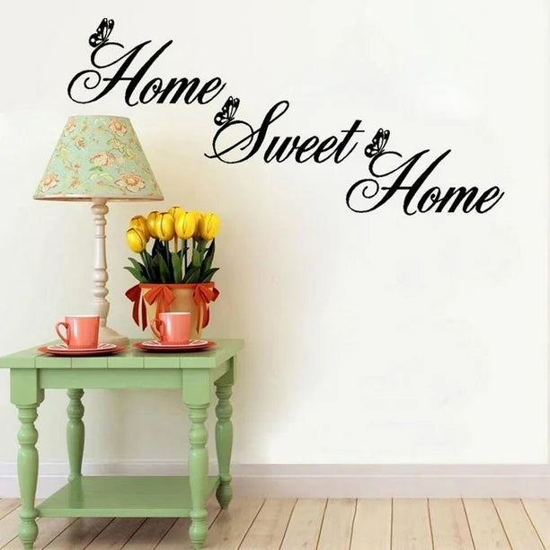 Sweet Home Proverb Wall Sticker Living Room Bedroom Wallpaper Decals Art Decor size 30x60 dzr2026