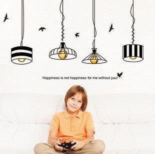 WALLSTICKER/WALL STIKER-JM8381-LITTLE HOPE LAMP