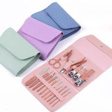 Manicure &amp; Pedicure Kit – Premium Stainless Steel Nail Care Set for Hand, Foot &amp; Facial Grooming | Travel-Friendly Case Included | 16 Pcs Nail Care Set | Beauty Essentials Set ( Random Color )