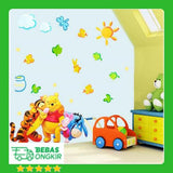 POOH FOREVER FRIENDS WALLSTICKER WAL STIKER DINDING size 50x70 ay7034