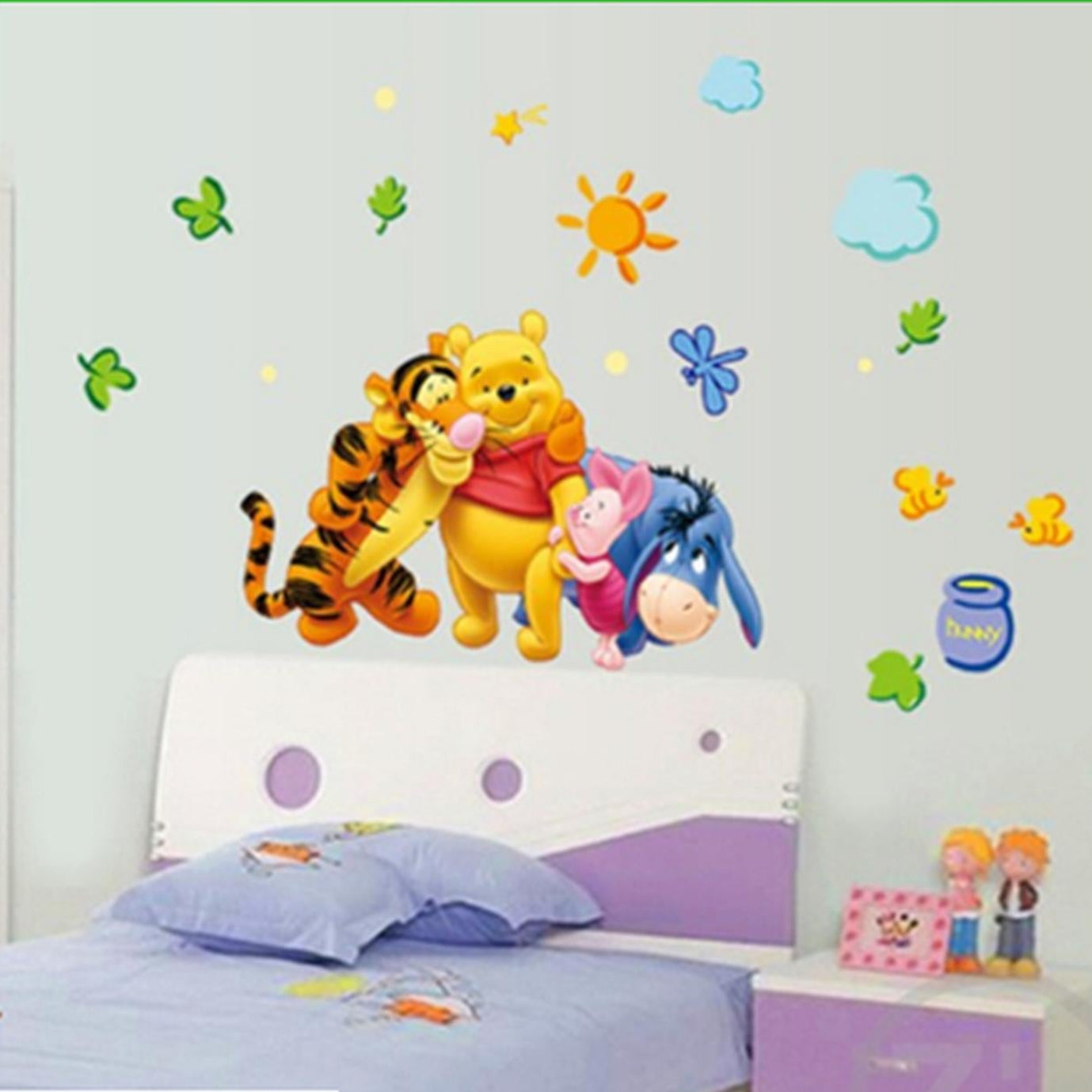 POOH FOREVER FRIENDS WALLSTICKER WAL STIKER DINDING size 50x70 ay7034
