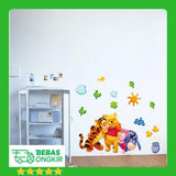 POOH FOREVER FRIENDS WALLSTICKER WAL STIKER DINDING size 50x70 ay7034
