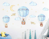 JM7343 Cute Hot-air Balloon Design Wall Sticker