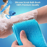 Double Side Bath Towel Scrubber (Random Color)