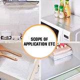 60×200cm (2meter) - Silver Foil Kitchen Oil Proof Waterproof Sticker Aluminum Foil Sheet Kitchen Stove Cabinet Stickers Self Adhesive Wallpapers