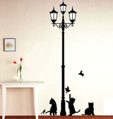 Cat Decals Removable Sticker Decoration Wall Decal Cats Kitten Generic PVC Cat Print Home Living Room Self Adhesive Wall Sticker LD833 Size: 30x60