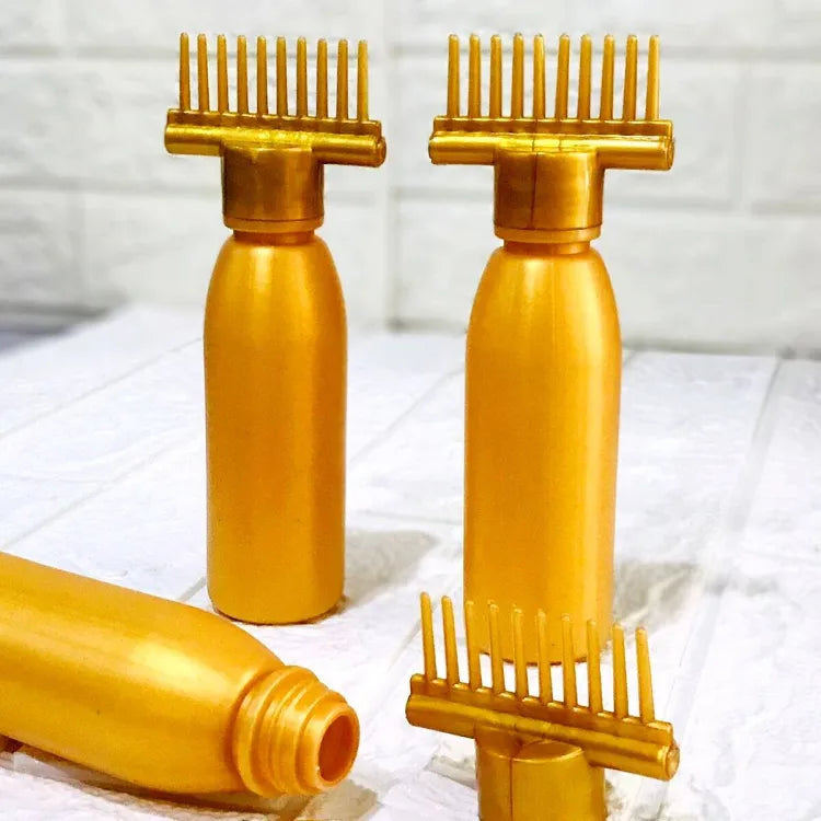 Combo Pack Derma Roller + Hair Oil Applicator Bottle +  Hair Scalp Massager | Pack of 3 Deal