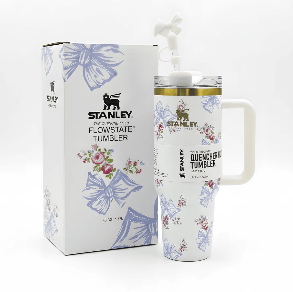 40 Oz Stanley X Coquette Tumbler Providing Durable Quality Comfortable Use Everyday Hydration Support - 1.18 Liter