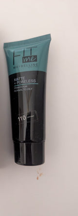 Maybelline Fit Me Matte + Poreless Liquid Foundation – Shade 110 Porcelain | Lightweight, Oil-Control, Pore-Refining, Non-Comedogenic, 40ml