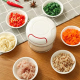 Mini Speedy Chopper | Manual Hand Pull | Garlic Slicer | For Vegetables, Fruits & Meat | High?Quality Kitchen Tool