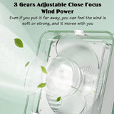 Portable Desktop Air Conditioner USB Mini Air Cooler Fan Water Cooling Fan with 3 Speed Spray Humidifier Purifier for Car Home Rechargeable