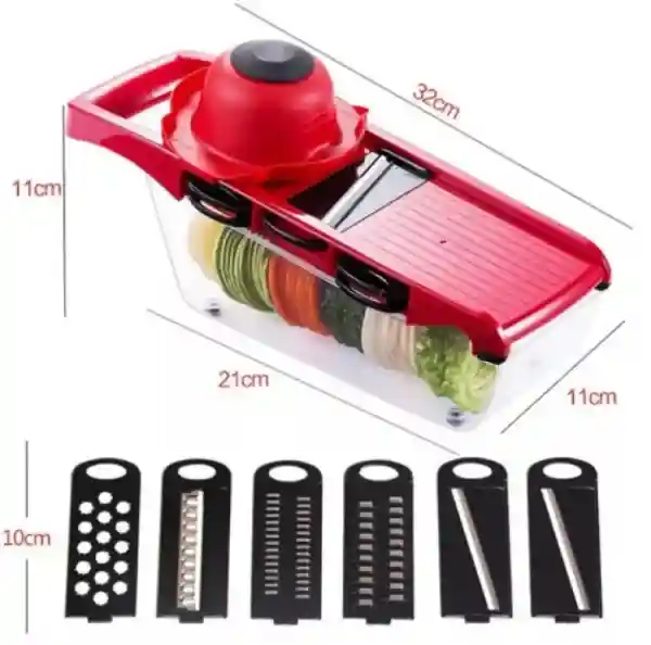 Multi?Functional 10?in?1 Mandoline Slicer | Vegetable Cutter, Peeler, Chopper, Grater & Shredder