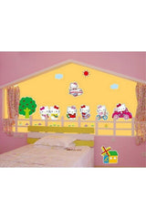 Hello Kitty Wall Sticker Kids Room Decoration Gift Self Adhesive Wall Decor