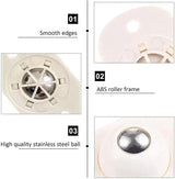 Mini Furniture Mover Wheels | Set of 4 | 360° Rotation | Stainless Steel KS | For Furniture & Storage