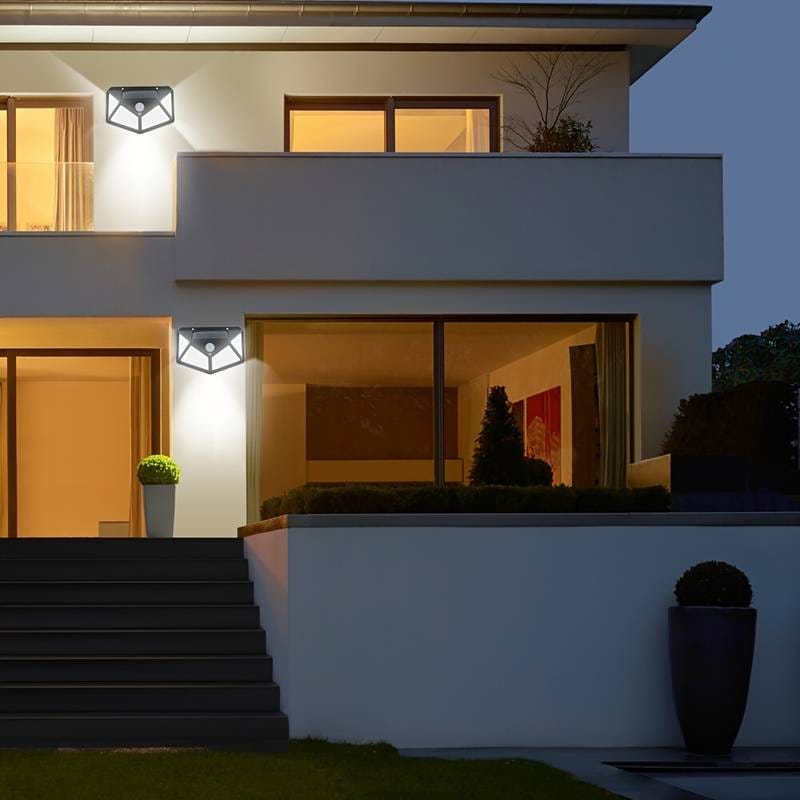 Solar Interaction Light | Solar charging Led Induction Motion sensor wall lamp for Outdoor Garden Courtyard BK-100