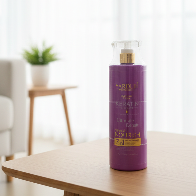 Yardlie Keratin Shampoo | Professional Perfect Care | 750 ml | Anti?Dandruff & Frizz Control