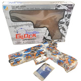 Gel Blaster High Speed Manual Gun Orange – Large Size Graffiti Glock Soft Bullet Gun Toy With Safe Foam Bullets, Realistic Design, And Exciting Action Play For Kids And Teens