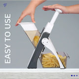 5 in 1 Mandoline Vegetable Slicer Food Chopper, Vegetable Cutter, Quick Fruit Dicer high quality (Random color)