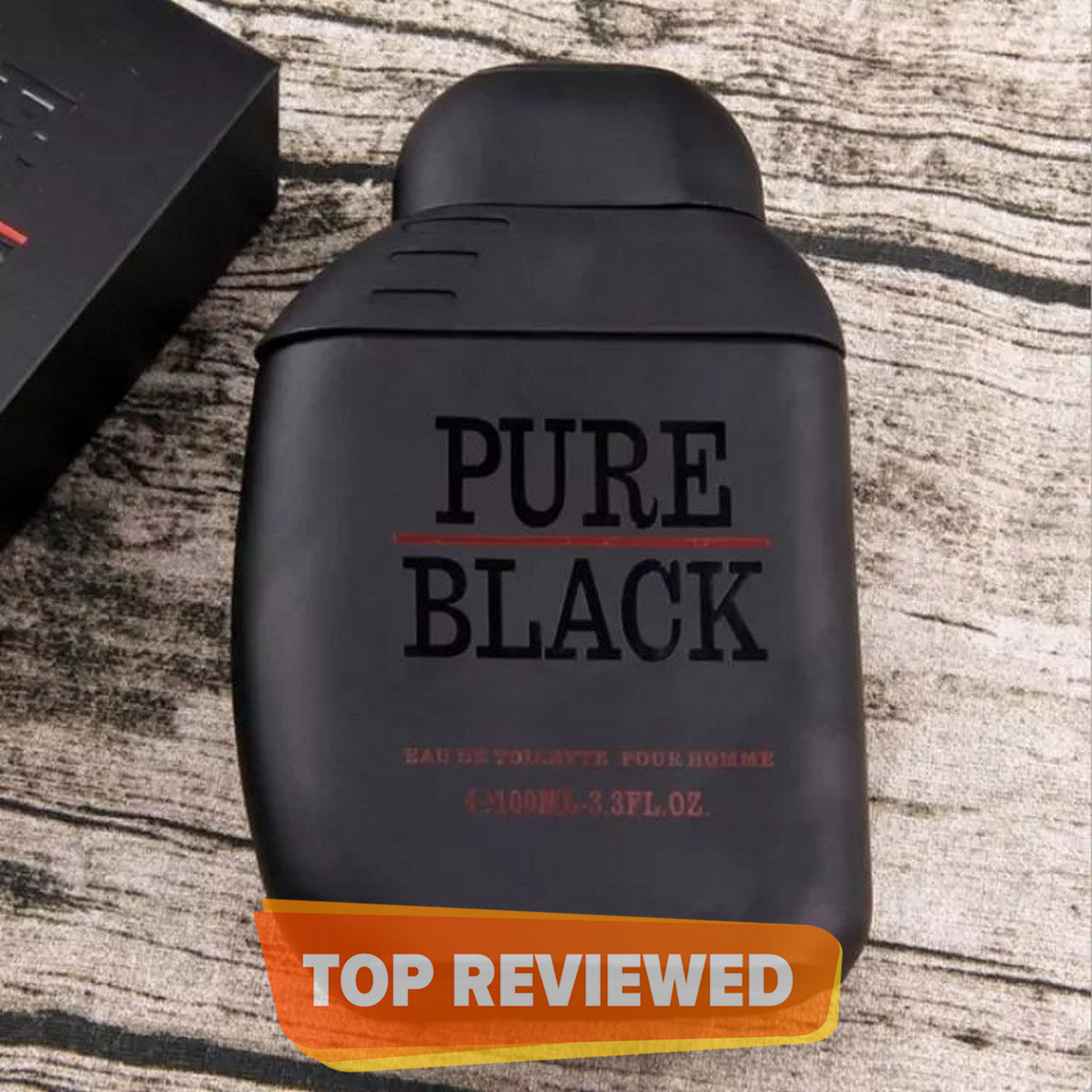 Pack of 1 - Creation Lamis Pure Black Eau de Toilette Spray for Men, Bold and Masculine Fragrance, 3.4 Fluid Ounces – Long-Lasting Scent – Premium Designer-Inspired Cologne - 100ml