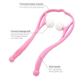 Manual Neck Massager For Cervical pain, deep Tissue | Handheld Massager Tool for Legs Waist Neck and Shoulder (Random color)
