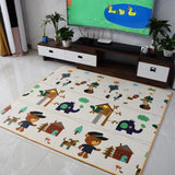 Crawling Mat for Baby Floor Play Mat Double-Sided Baby Playmat Foam Reversible Waterproof Game Mat for Infants Toddlers Kids (Random Color) (Random Design)