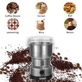Nima Multi Purpose Electric Coffee Grinder 300WATT Automatic Coffee Spice Bean Grinder Stainless Steel