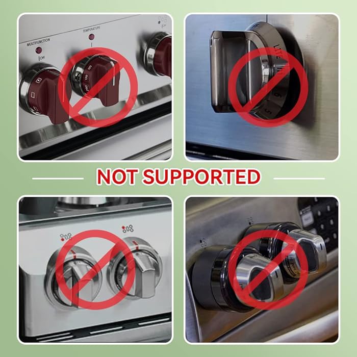 2 PC's stove knob lock Baby Safety Stove Gas Knob Covers &amp; Childproof Oven Lock, Kitchen Safety Stove Locks for Babies &amp; Toddlers
