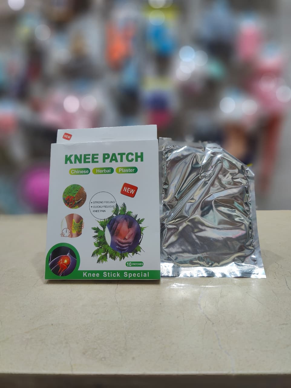 Herbal Knee Pain Relief Patch Heat Therapy For Joint And Muscle Comfort With Natural Ingredients (Pack of 10Pcs)