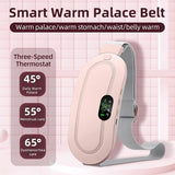 Cramp Relief Belt – Portable Menstrual Heating Pad | 3 Heat Levels & 4 Massage Modes | Electric Heating Belt for Women & Girls