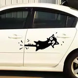 Cartoon Cat Tail Caught Wall Sticker Carved For Home Decor Mural Door Bathroom Glass Windows Decoration Funny Car Decals size 25x50cm Nc1040
