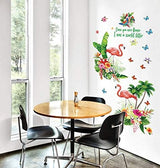 Flamingos Cartoon Wallpaper Background Decoration Removable TV Sofa Living Room Wallpaper-ek